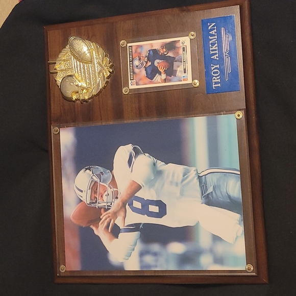 Troy Aikman Customized Plaque
